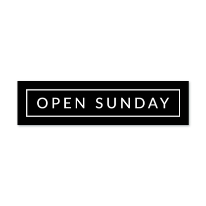 Open Sunday - Minimal - All Things Real Estate