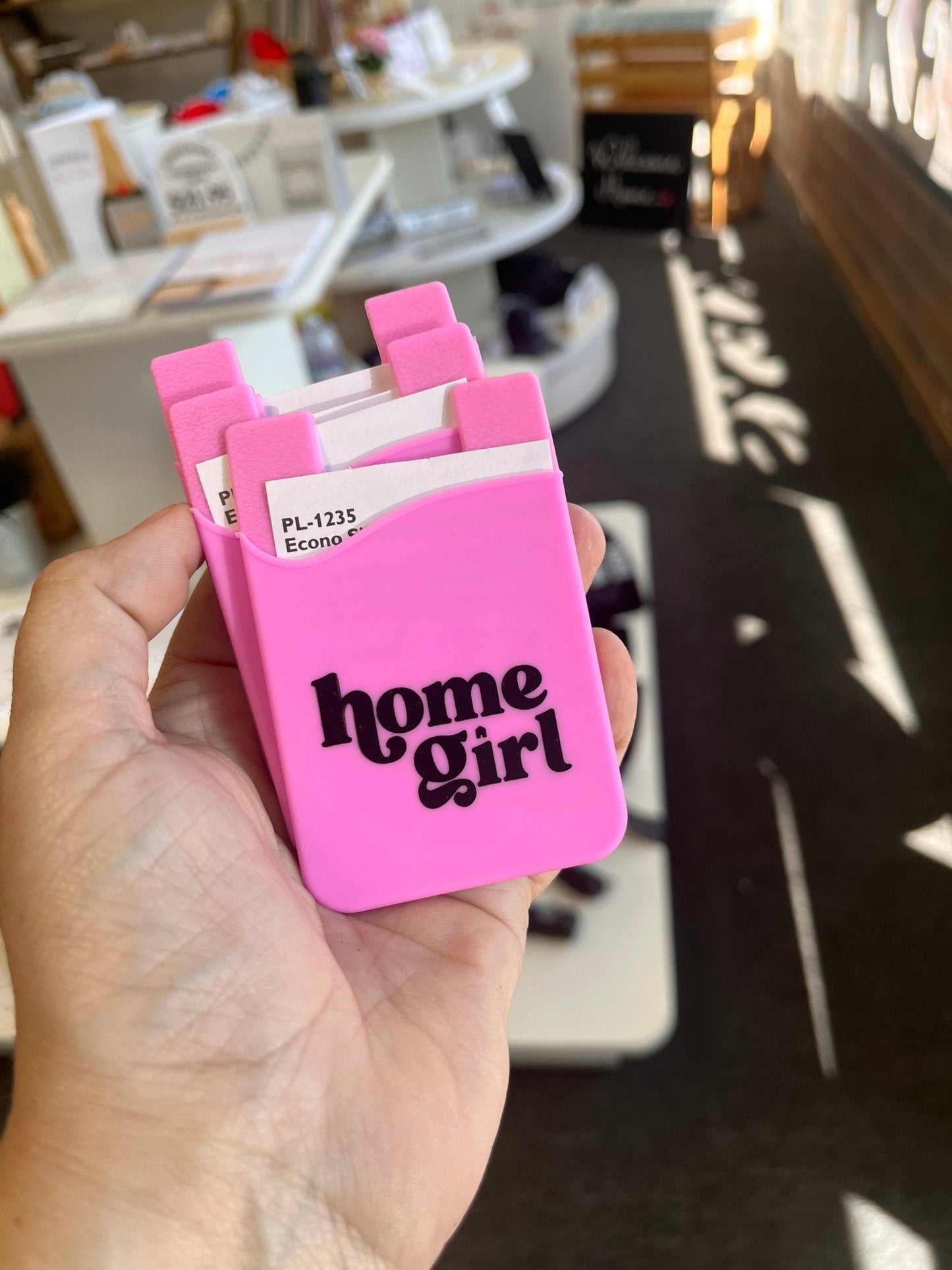 Phone Card Holder - Home Girl - Pink - All Things Real Estate