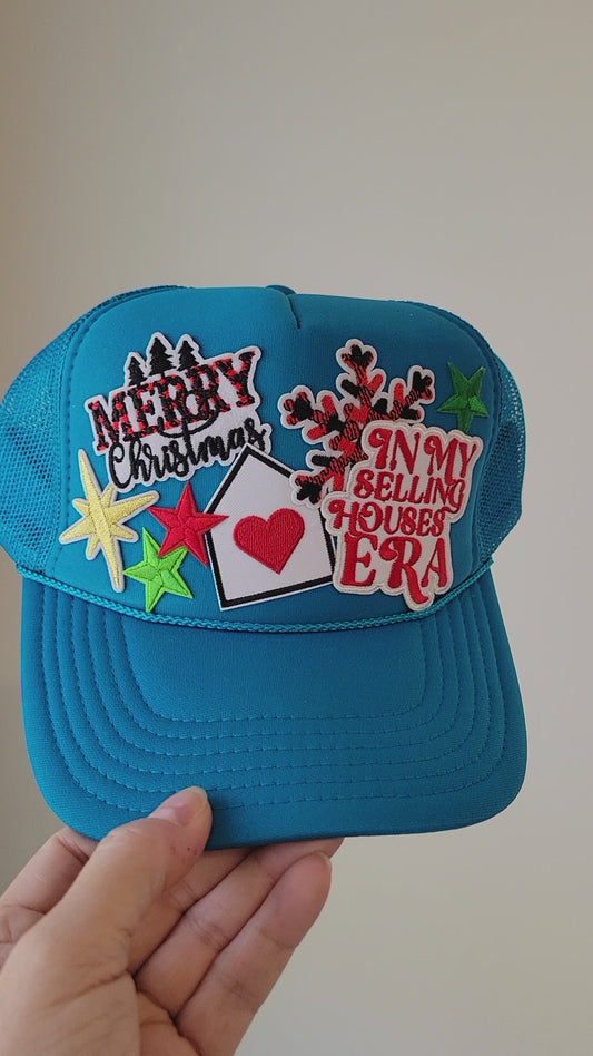 Limited Edition Foam Trucker Patch Hat – Merry Christmas, Selling Houses Era, Stars + Holiday House Patch