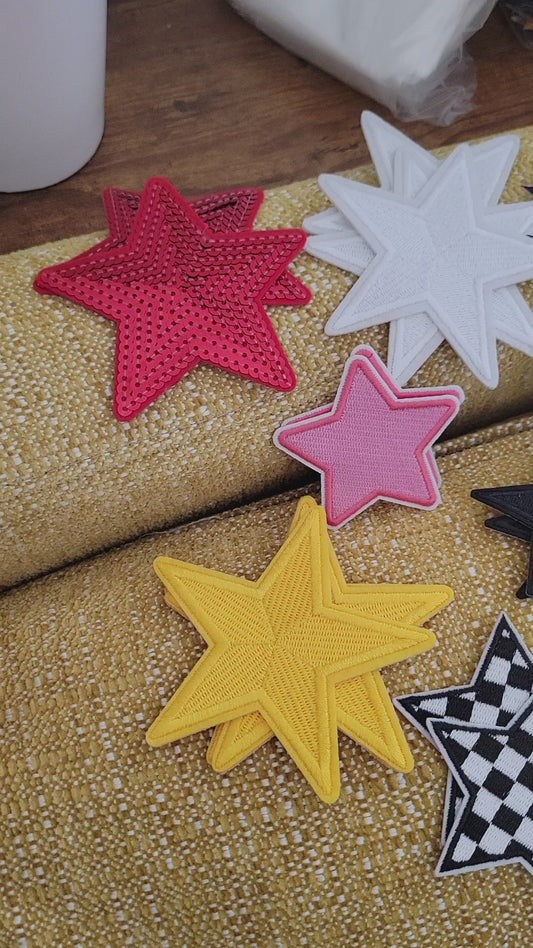 Assorted stars Patches - pack of 44