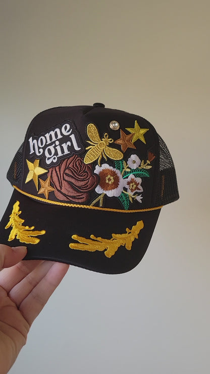 Limited Edition Foam Trucker Patch Hat - Home Girl Captain-style