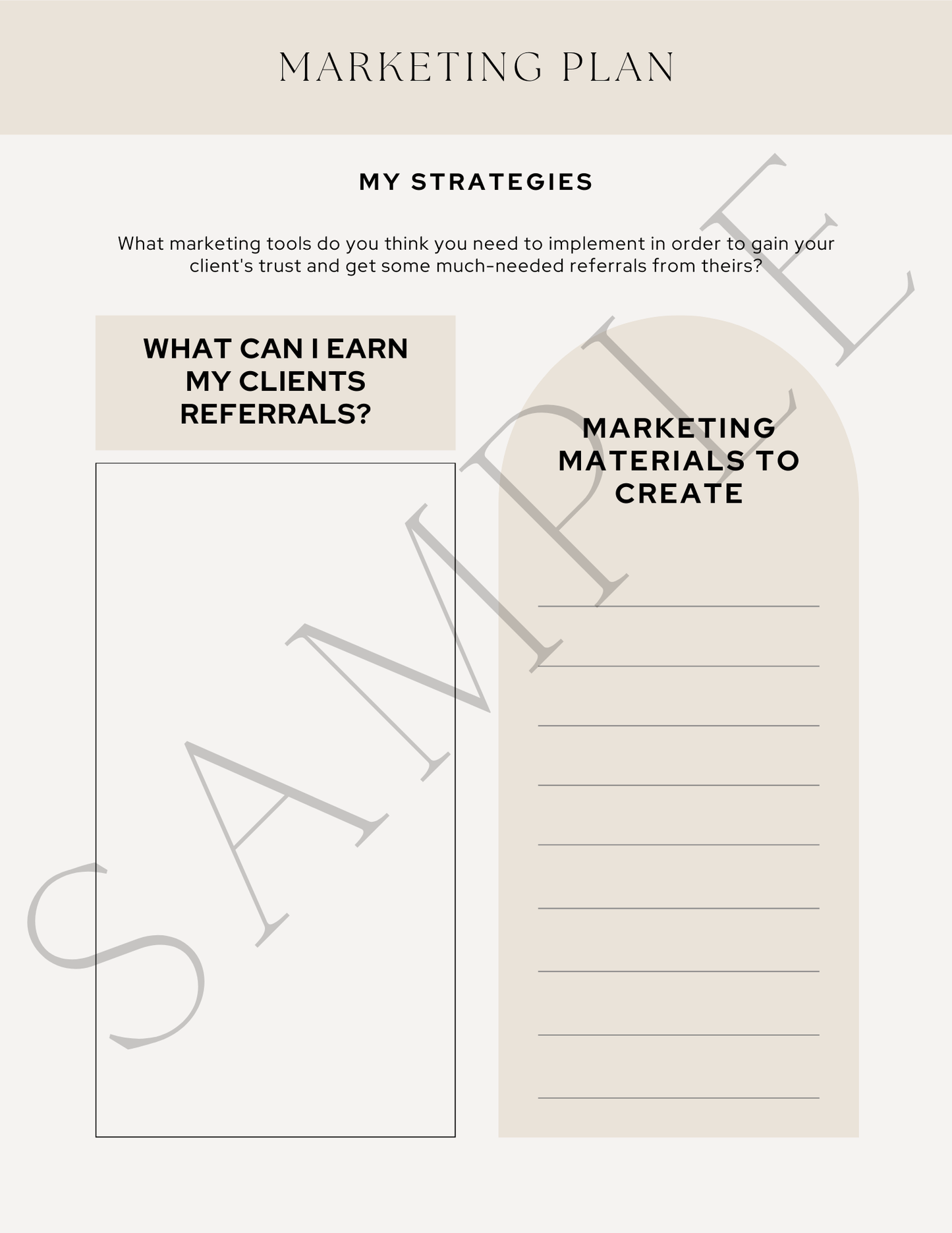 Real Estate Business Planner - Canva Template & Printable - All Things Real Estate