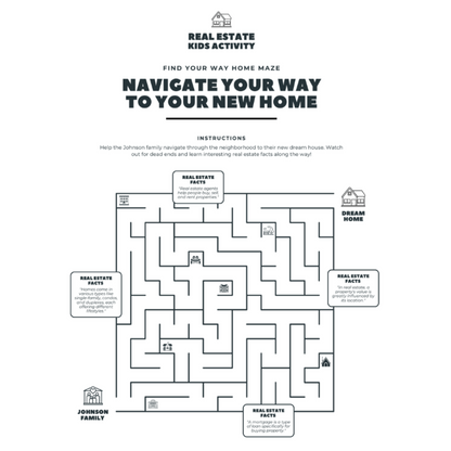 Real Estate Kids Activity Book - Canva Editable Template - Canva Templates - All Things Real Estate