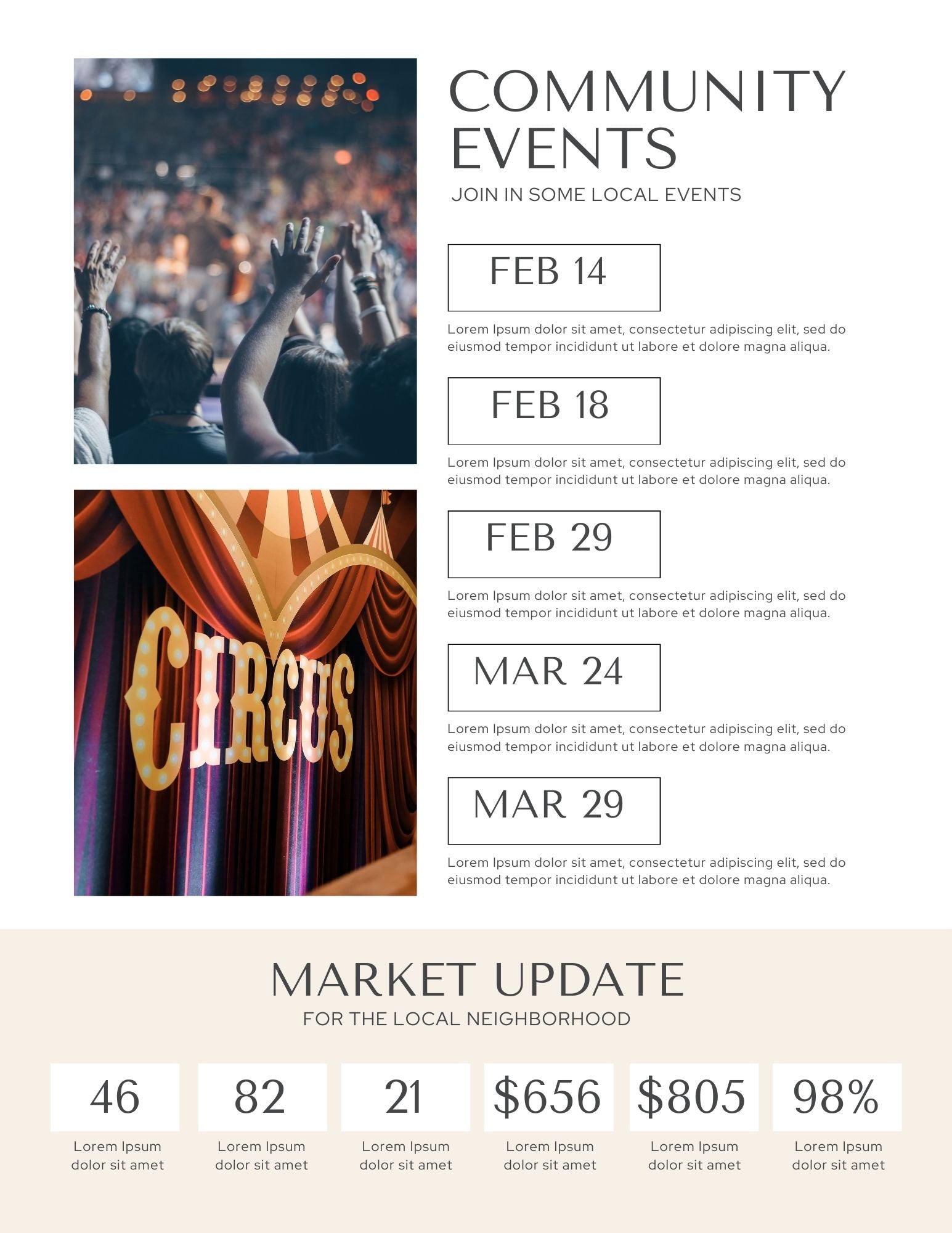 Real Estate Newsletter - Canva Editable Template - Canva Templates - All Things Real Estate