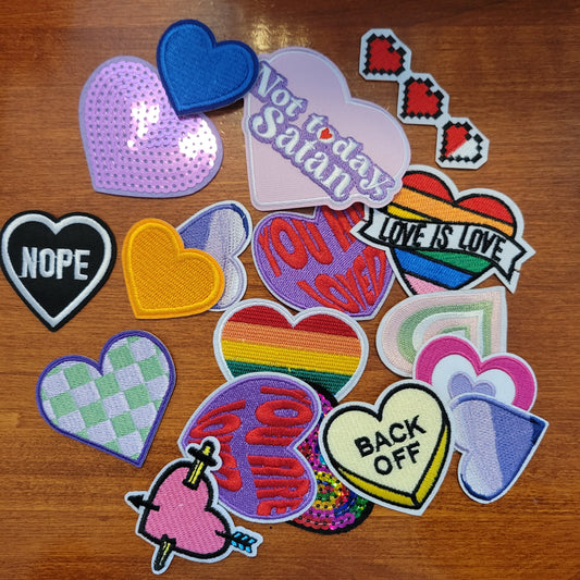 Heart Patches - pack of 18