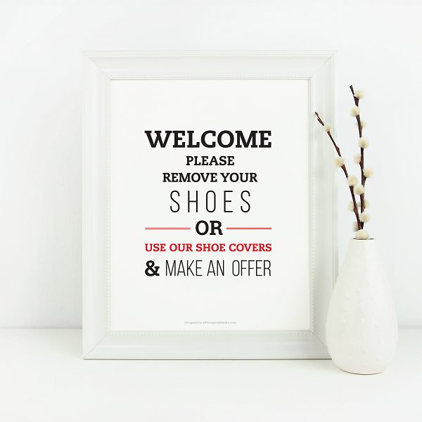 Shoe Sign No.1 - Downloadable - All Things Real Estate