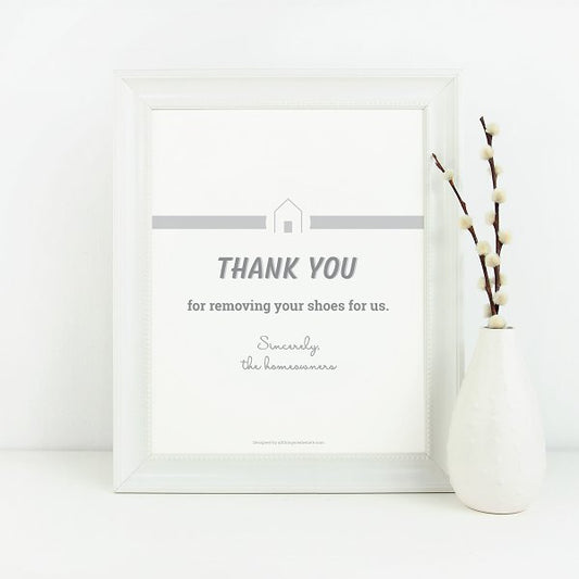 Shoe Sign No.3 - Downloadable - All Things Real Estate