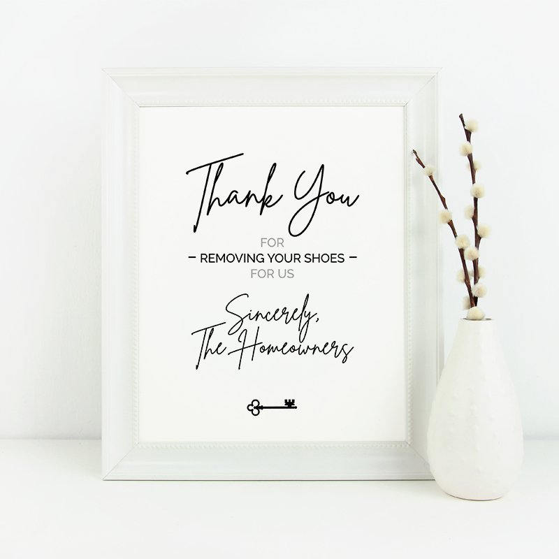 Shoe Sign No.7 - Downloadable - All Things Real Estate