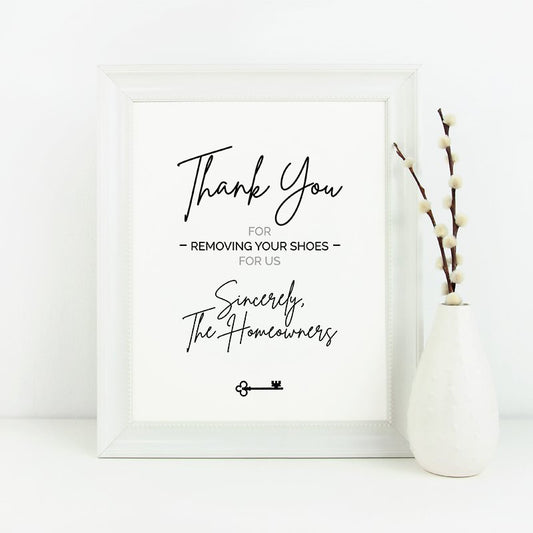 Shoe Sign No.7 - Downloadable - All Things Real Estate