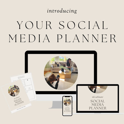 Social Media Planner - Canva Template & Printable - house and key studio