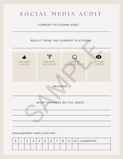 Social Media Planner - Canva Template & Printable - All Things Real Estate