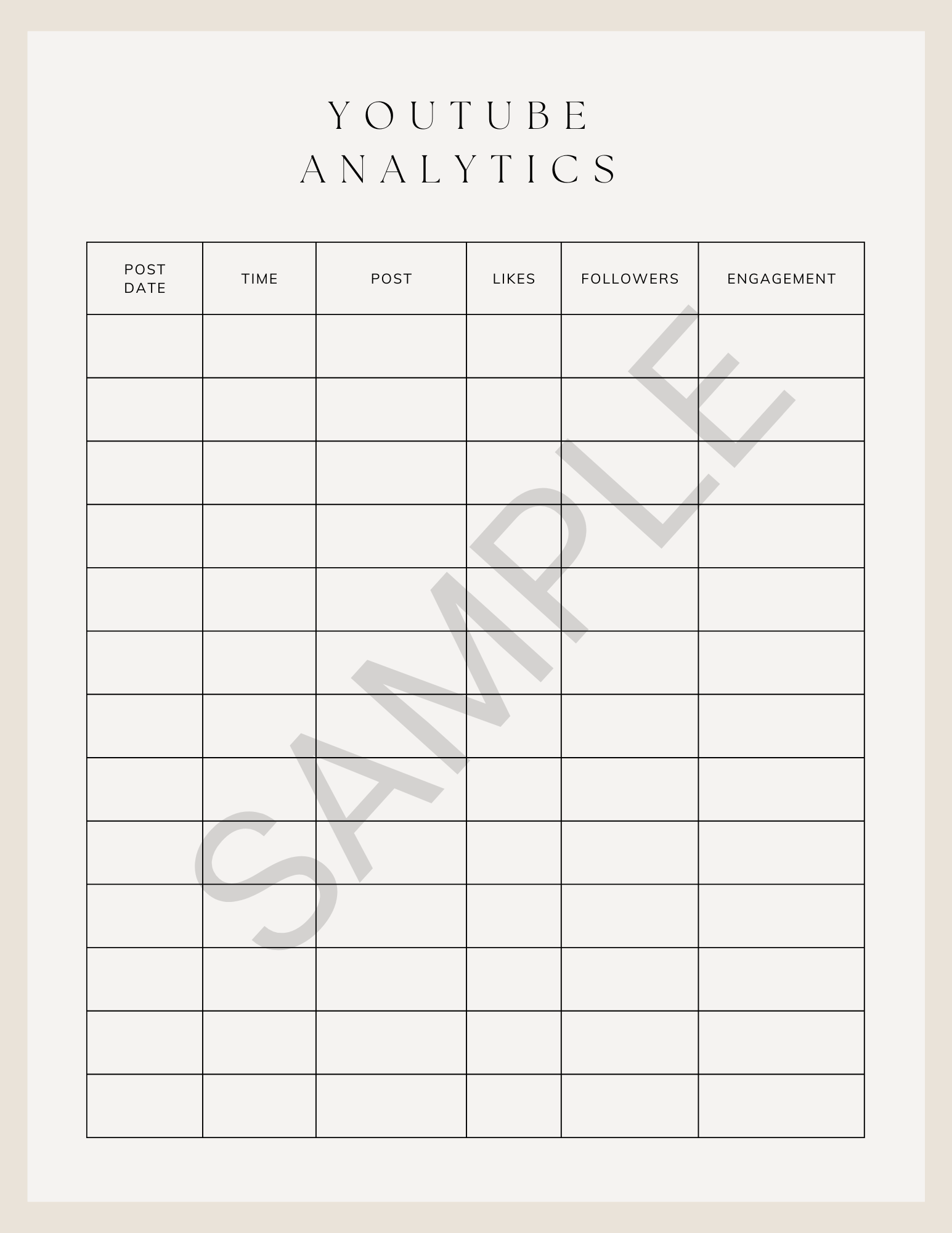 Social Media Planner - Canva Template & Printable - All Things Real Estate