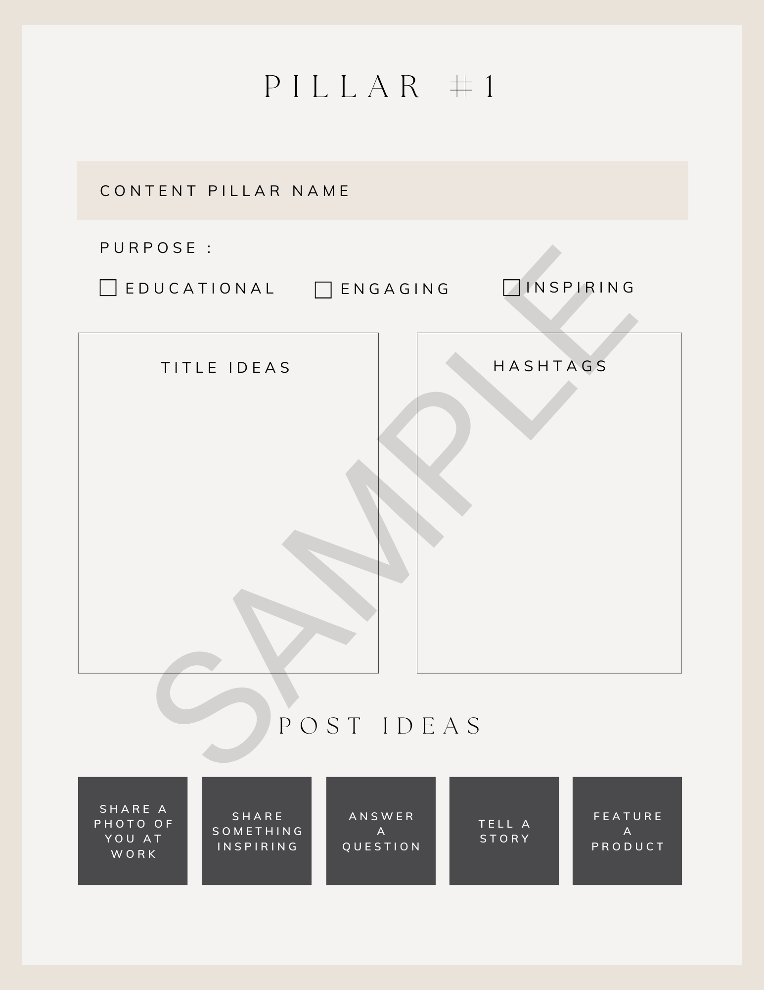Social Media Planner - Canva Template & Printable - All Things Real Estate