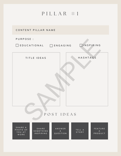 Social Media Planner - Canva Template & Printable - All Things Real Estate