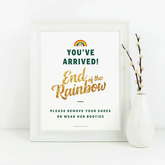 St. Patrick's Day Shoe Sign No.2 - Downloadable from All Things Real Estate Store