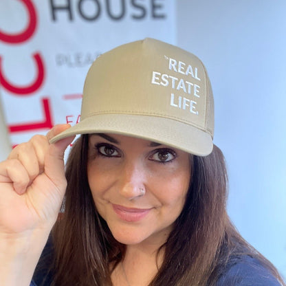 Trucker Hat - Real Estate Life.™ Tan - All Things Real Estate