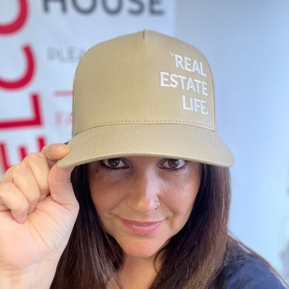 Trucker Hat - Real Estate Life.™ Tan - All Things Real Estate