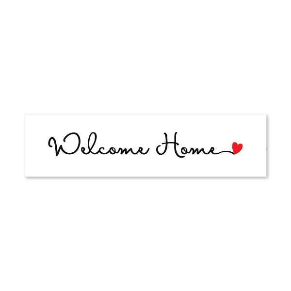 Welcome Home - Cursive - All Things Real Estate